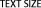 text size